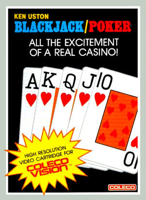 Ken Uston Blackjack-Poker for Colecovision Box Art