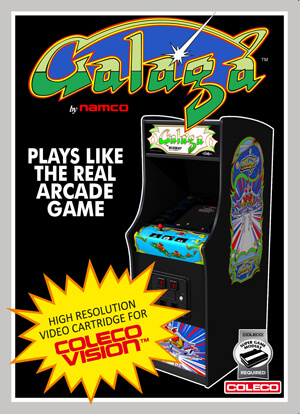 Galaga for Colecovision Box Art