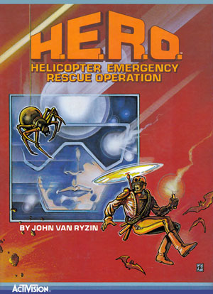 H.E.R.O. for Colecovision Box Art